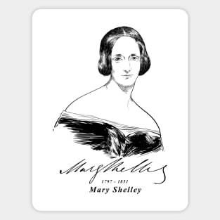 Mary Shelley, English Writer, Frankenstein Magnet